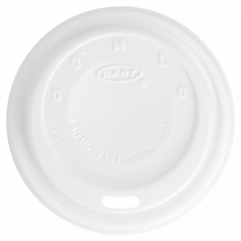 Plastic Deksel PS "Cappuccino" wit Ø8,1cm (100 stuks) 