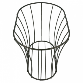 Ovale stalen mand zwart 21x12,7x12,7 (1 stuk) 