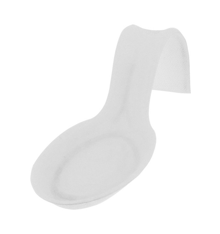 Suikerriet Proeving mini lepel wit 12x4cm (50 stuks) 