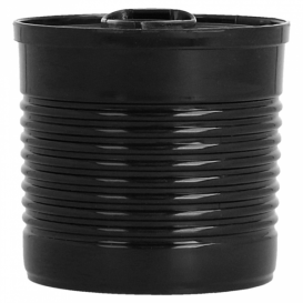 Proeving plastic conservenblik PS zwart 110ml Ø6x5,7cm (25 stuks) 
