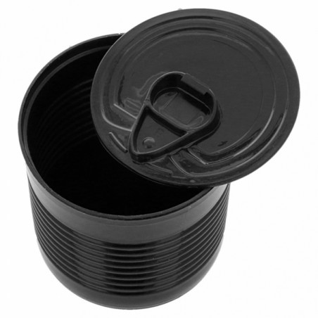 Proeving plastic conservenblik PS zwart 220ml Ø7,4x7cm (100 stuks)