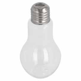 Plastic fles met Deksel lamp design PET transparant 100ml (250 stuks)