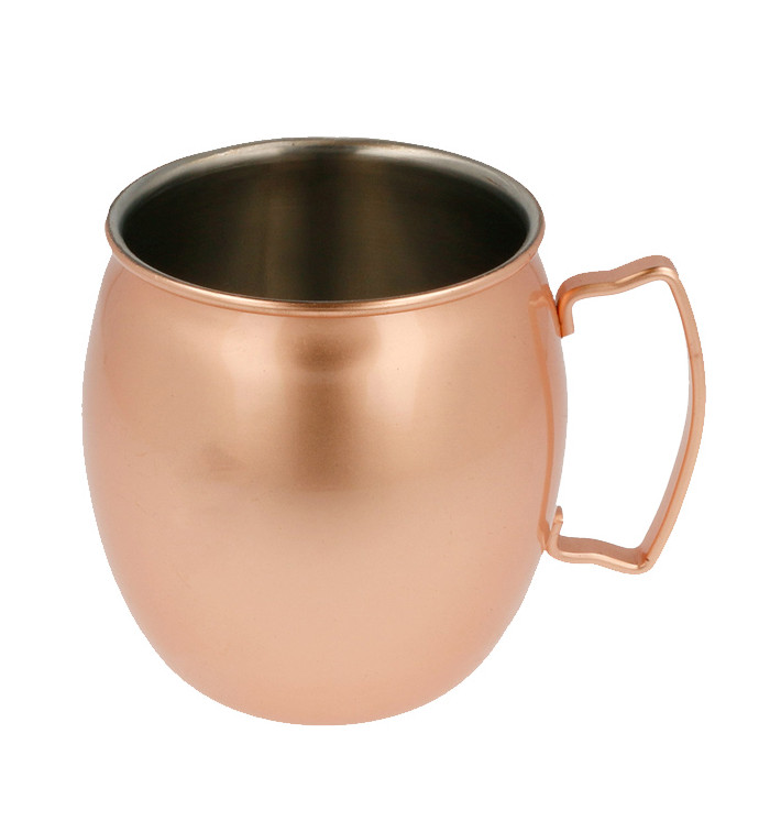 Bediening mini potje van staal koper 540ml Ø8,6x10cm (1 stuk) Bediening mini potje van staal koper 540ml Ø8,6x10cm (1 stuk)