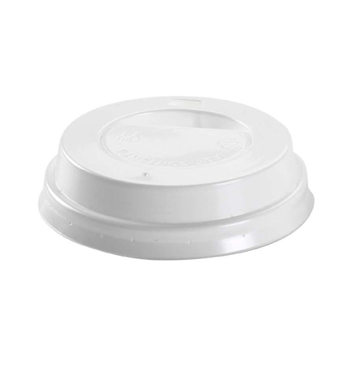 Deksel voor papieren beker gat wit 6Oz/8Oz Ø7,0cm (100 stuks) Deksel voor papieren beker gat wit 6Oz/8Oz Ø7,0cm (100 stuks)