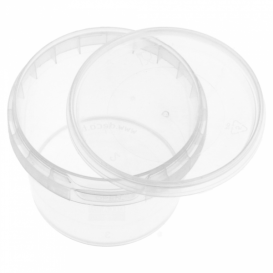 Plastic deli Container met Plastic Deksel PP Onbreekbaar 120ml Ø6,9cm (25 stuks) 