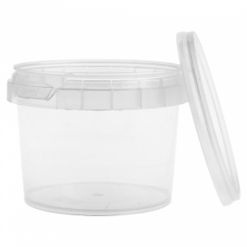 Plastic deli Container met Plastic Deksel PP Onbreekbaar 120ml Ø6,9cm (25 stuks) 