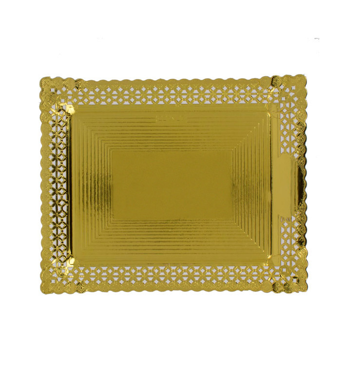 Papieren kleedje Rond vormig goud 200 mm (50 stuks) Papieren kleedje Rond vormig goud 200 mm (50 stuks)
