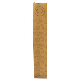 Papieren voedsel zak "Panes" 9+5x50cm (125 stuks) 
