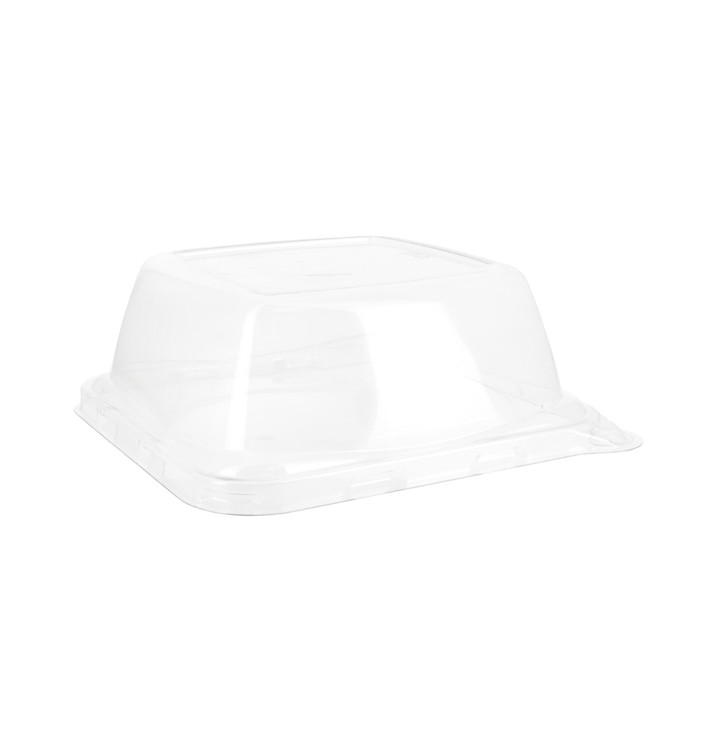 Plastic Deksel voor Suikerriet Voedsel Container 14x14x5,5cm (300 stuks) Plastic Deksel voor Suikerriet Voedsel Container 14x14x5,5cm (300 stuks)