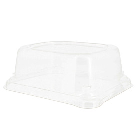 Plastic Deksel voor Suikerriet brood Container 14x11x5cm (75 stuks) 