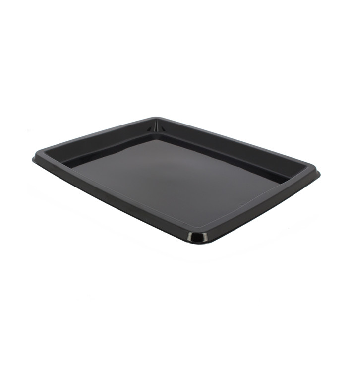 Plastic schotel Rechthoekige vorm zwart 31,6x26,5x2cm (25 stuks) Plastic schotel Rechthoekige vorm zwart 31,6x26,5x2cm (25 stuks)