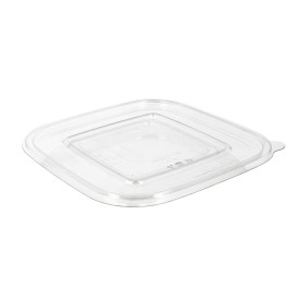 Plastic Deksel voor Deli Container PET Plat 12x12cm (100 stuks) 