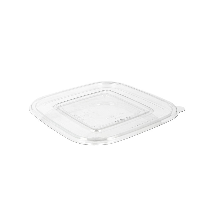 Plastic Deksel voor Deli Container PET Plat 12x12cm (100 stuks) Plastic Deksel voor Deli Container PET Plat 12x12cm (100 stuks)