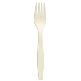 Stof gebaseerd op Maizena vork wit 17,5cm (50 stuks)