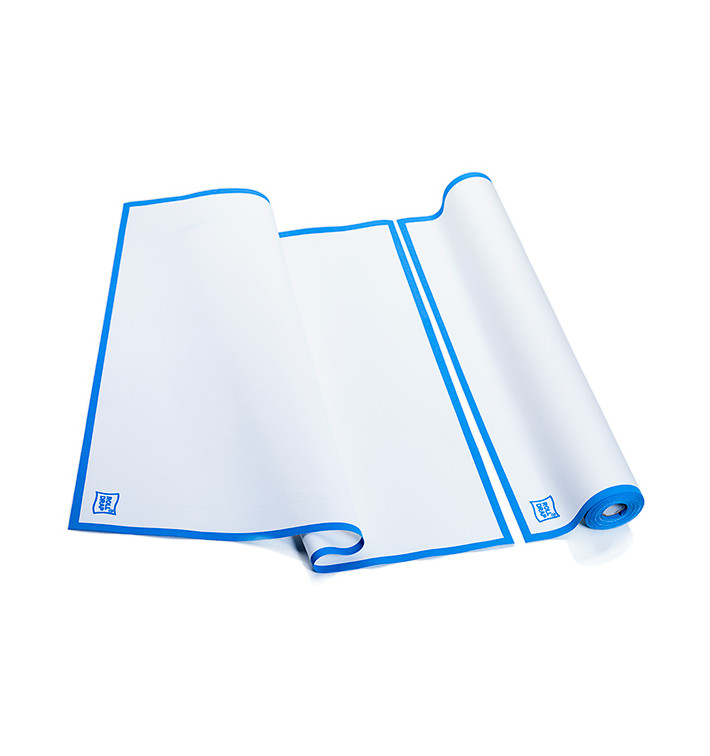 Vaatdoek rol "Roll Drap" Edgings blauw 52x80cm P52cm (160 stuks) Vaatdoek rol "Roll Drap" Edgings blauw 52x80cm P52cm (160 stuks)