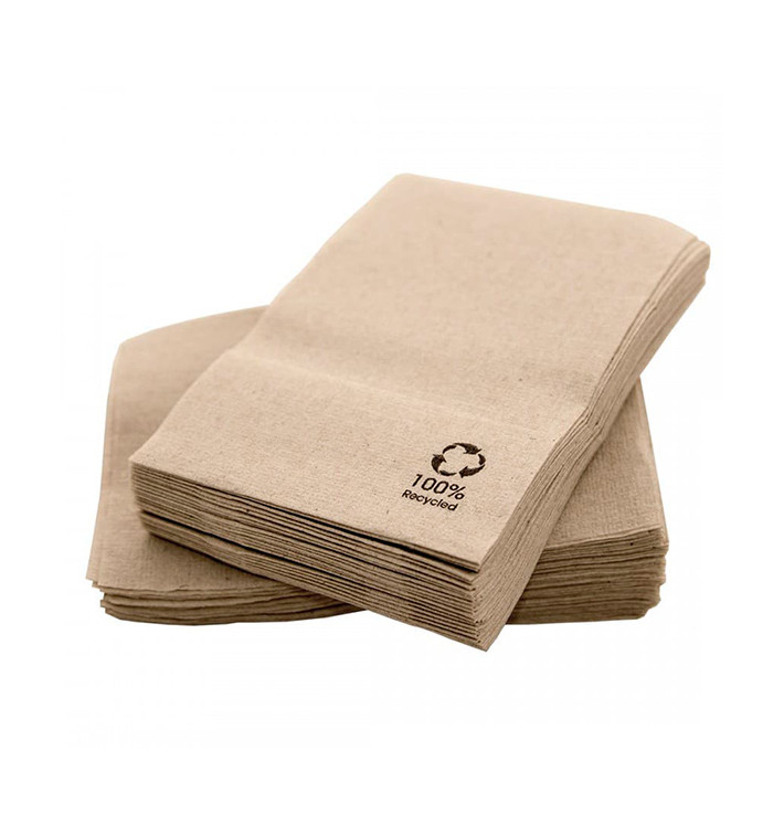 Papieren servet miniservis Eco kraft 17x17cm (200 stuks) Papieren servet miniservis Eco kraft 17x17cm (200 stuks)
