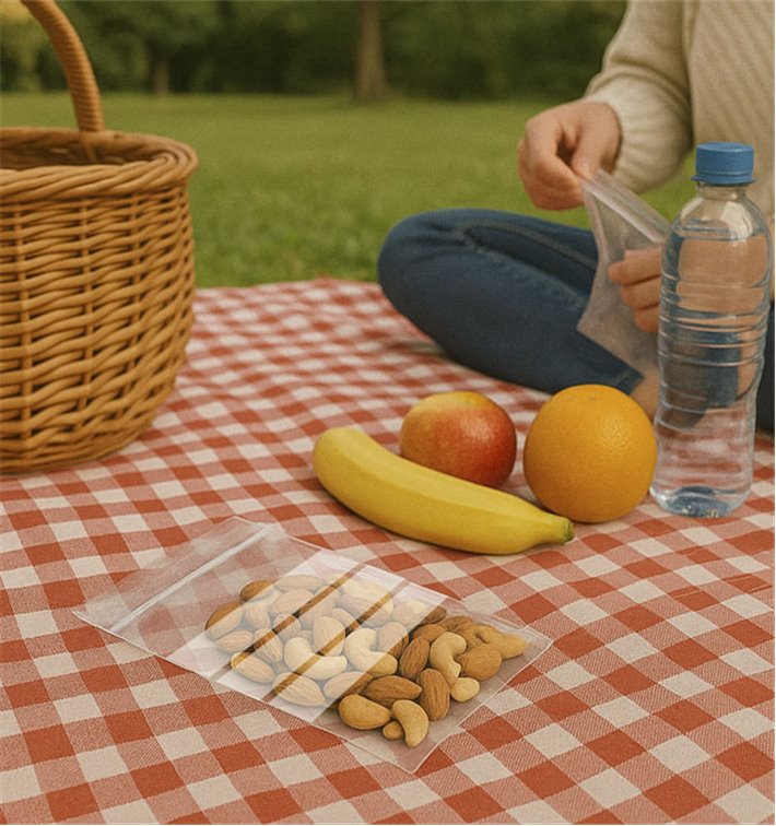 Plastic zak met rits drukknoopsluiting 8x12cm G-200 (100 stuks) Plastic zak met rits drukknoopsluiting 8x12cm G-200 (100 stuks)
