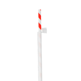 Papieren rechte rietjes verpakt Ø0,6cm 20cm (6000 stuks)
