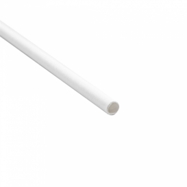 Papieren rechte rietjes wit verpakt Ø0,6cm 19,7cm (3000 stuks)