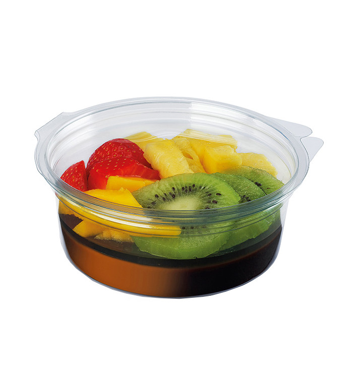 Plastic Container APET Rond vormig transparant 400ml Ø12cm (40 stuks) Plastic Container APET Rond vormig transparant 400ml Ø12cm (40 stuks)