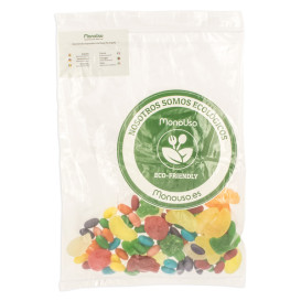Plastic zak autosluiting met zak 23x32+26cm G-200 (100 stuks)