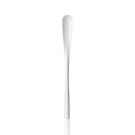 Plastic PS thee lepel "Stirrer Wave" wit 14,8cm 