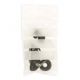 Plastic zak met rits drukknoopsluiting 6x8cm G-200 (100 stuks) 