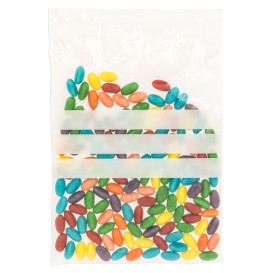 Plastic zak met rits drukknoopsluiting 18x25cm G-200 (100 stuks) 