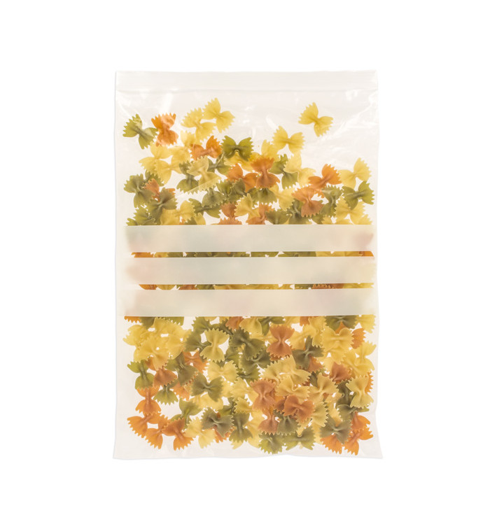 Plastic zak met rits drukknoopsluiting 25x35cm G-200 (1000 stuks) Plastic zak met rits drukknoopsluiting 25x35cm G-200 (1000 stuks)