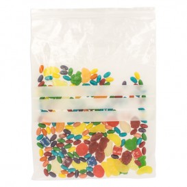 Plastic zak met rits drukknoopsluiting 30x40cm G-200 (100 stuks)
