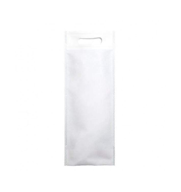 Niet geweven tas met gestanste handgrepen wit 17+10x40cm (25 stuks) Niet geweven tas met gestanste handgrepen wit 17+10x40cm (25 stuks)