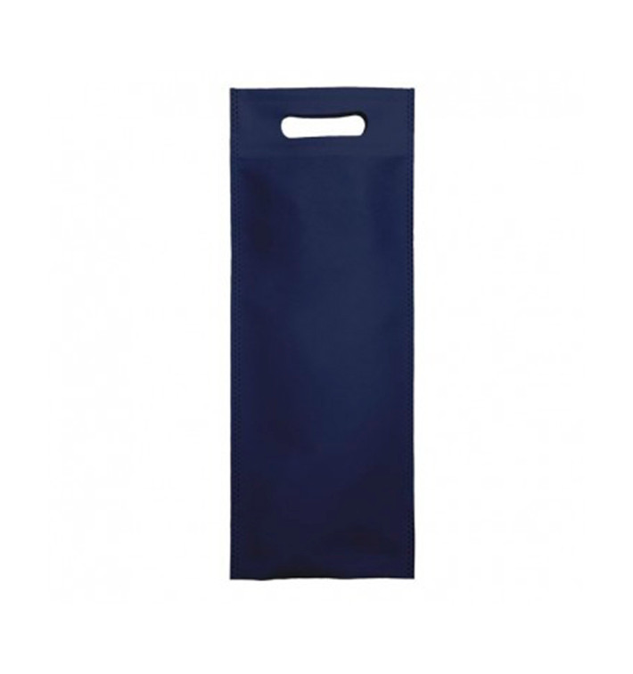 Niet geweven tas met gestanste handgrepen hemels blauw 17+10x40cm (200 stuks) Niet geweven tas met gestanste handgrepen hemels blauw 17+10x40cm (200 stuks)
