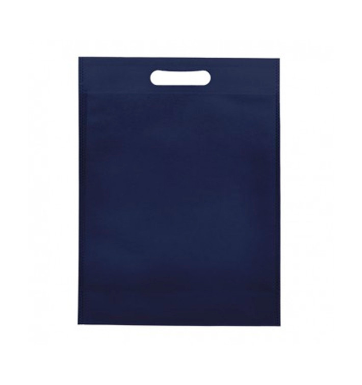 Niet geweven tas met gestanste handgrepen hemelsblauw 30+10x40cm (200 stuks) Niet geweven tas met gestanste handgrepen hemelsblauw 30+10x40cm (200 stuks)
