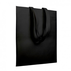 Niet geweven tas met korte hengsels zwart 38x42cm (25 stuks)