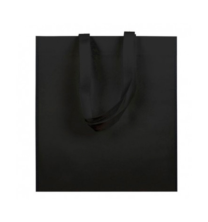 Niet geweven tas met korte hengsels zwart 38x42cm (200 stuks) Niet geweven tas met korte hengsels zwart 38x42cm (200 stuks)
