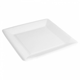 Papieren bord Biocoated wit Vierkant 23cm (20 stuks) 