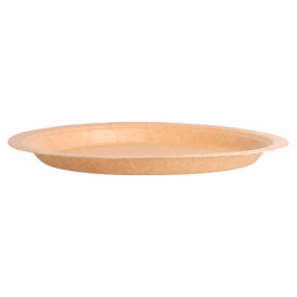 Papieren bord Biocoated Naturel 18 cm (400 stuks)