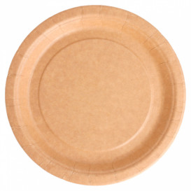 Papieren bord Biocoated Naturel 18 cm (20 stuks) 