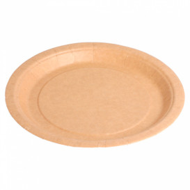 Papieren bord Biocoated Naturel 18 cm (20 stuks) 