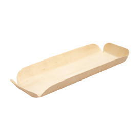 Houten steunplateau dienblad Rectangular 22x8x2 cm (50 stuks) 