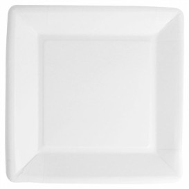 Papieren bord Biocoated wit Vierkant 18cm (400 stuks)