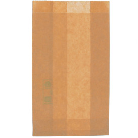 Papieren hamburgerbox Vetvrij Burger Design kraft 12+6x20cm (250 stuks)
