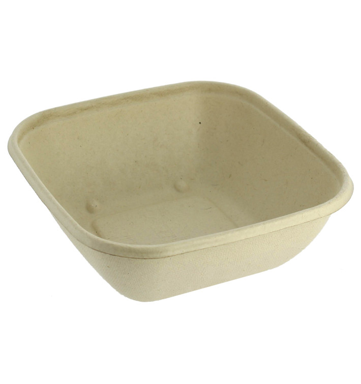 Suikerriet kom PLA 750ml 17x17x5cm (50 stuks) Suikerriet kom PLA 750ml 17x17x5cm (50 stuks)