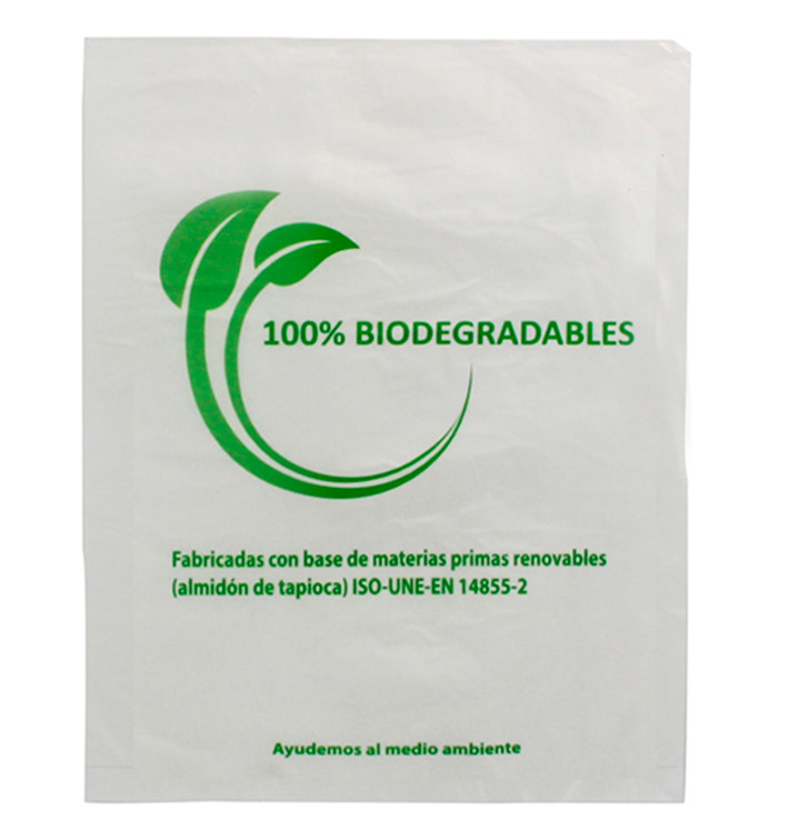 Plastic zak 100% biologisch afbreekbaar 35x48cm (1000 stuks) Plastic zak 100% biologisch afbreekbaar 35x48cm (1000 stuks)