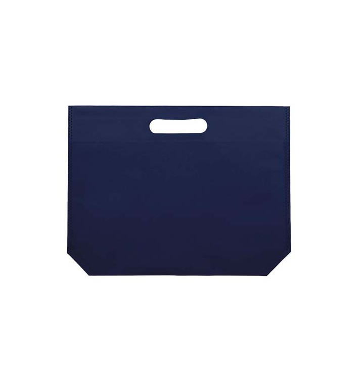 Niet geweven tas met gestanste handgrepen elektrisch blauw 34+8x26cm (200 stuks) Niet geweven tas met gestanste handgrepen elektrisch blauw 34+8x26cm (200 stuks)