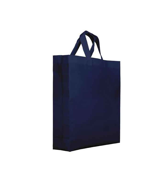 Niet geweven PREMIUM tas met korte hengsels hemelsblauw 25+10x30cm (200 stuks) Niet geweven PREMIUM tas met korte hengsels hemelsblauw 25+10x30cm (200 stuks)