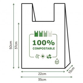 Plastic Hemddraagtassen 100% Biologisch afbreekbaar 35x50cm (2000 stuks)
