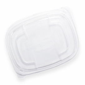 Plastic Deksel transparant Container PP 800/1000ml 21,5x17x2cm (20 stuks) 