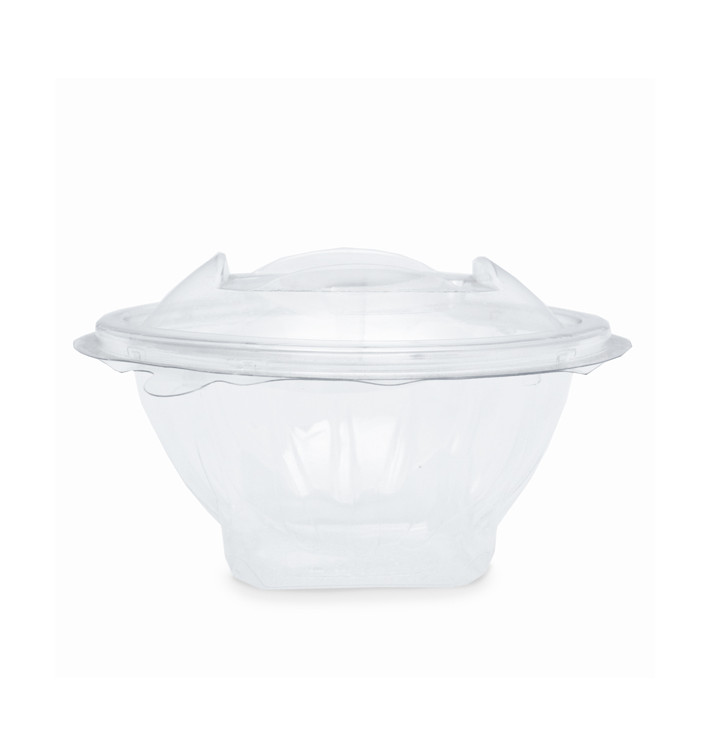 Plastic saladekom APET Rond vormig transparant 150ml Ø12cm (420 stuks) Plastic saladekom APET Rond vormig transparant 150ml Ø12cm (420 stuks)
