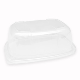 Plastic Deksel transparant Container OPS 800/1000ml 21,5x17x7cm (20 stuks) 